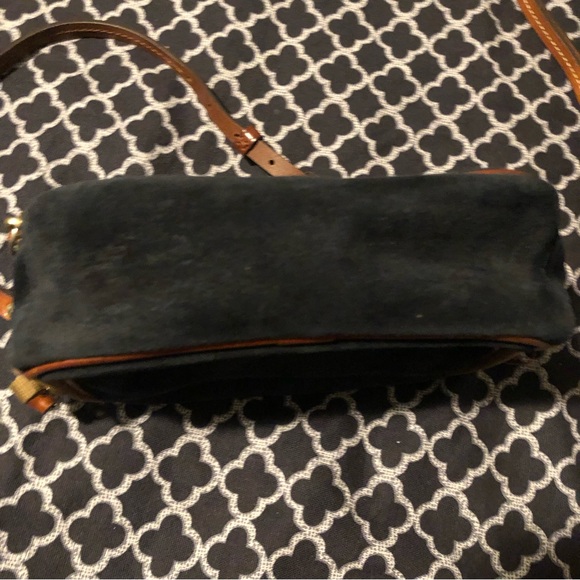Dooney & Bourke Suede Crossbody Hunter BLACK - Picture 10 of 16